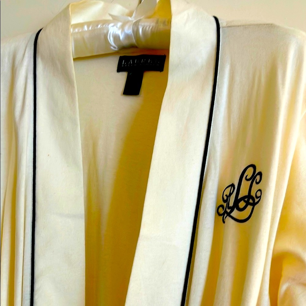 Lauren cotton  Women's Robe washable. Front pockets